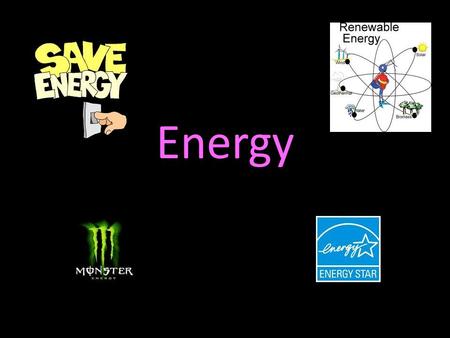 Energy. Energy: Forms and Changes Nature of Energy Energy is all around you! –Y–You can hear energy as sound. –Y–You can see energy as light. –A–And.