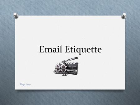 Email Etiquette Paige Cross. Home Creating a new E-mail Fonts, colours, sizes etc Sending an E-mail Send using CC Send using BCC Create a signature Include.
