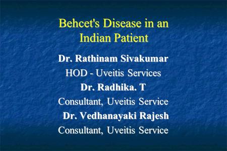 Behcet's Disease in an Indian Patient
