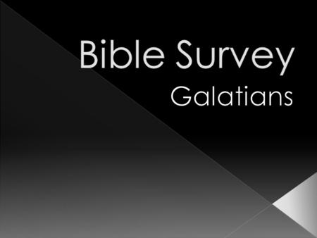 Title English – Galatians Greek – Pro.j Galataj Author Paul.