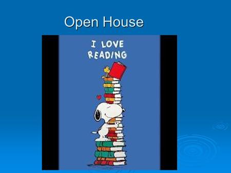 Open House.  Daily Schedule (agenda on board ) Stop, Drop, & Copy (homework given) Stop, Drop, & Copy (homework given) Warm up: journal writing, grammar,