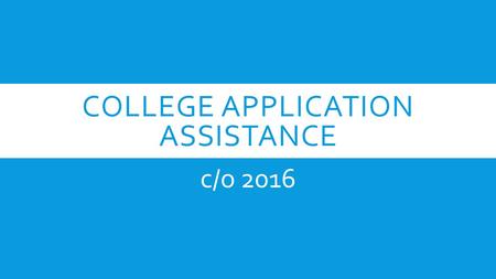 COLLEGE APPLICATION ASSISTANCE c/o 2016. STEP #1  Go to: www.unf.edu/admissions/applynow/ **Apply as a new applicant**