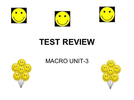 TEST REVIEW MACRO UNIT-3.