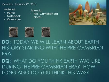 history of earth presentation