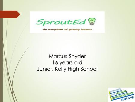 Marcus Snyder 16 years old Junior, Kelly High School.