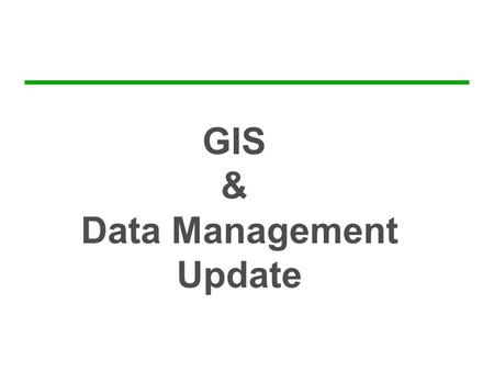 GIS & Data Management Update. 1.SERBD Website 2.National WebGIS 3.EDEN (Environmental Data Exchange Network) 4.Post RBD Project (Regional Management Unit)