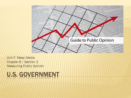 Unit F: Mass Media Chapter 8 / Section 2 Measuring Public Opinion.