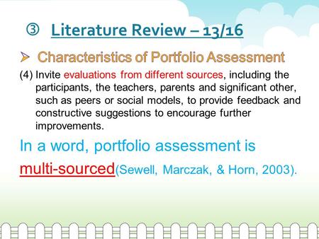 Literature Review – 13/16. Literature Review – 14/16.