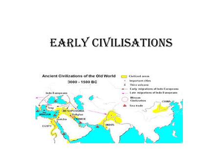 EARLY CIVILISATIONS. BIRTH 6000 B.C. EUPHRATES AND TIGRIS MESOPOTAMIA NILE EGYPT.