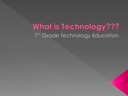 The name of this department is: › Technology Education.