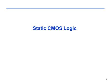Static CMOS Logic Seating chart updates