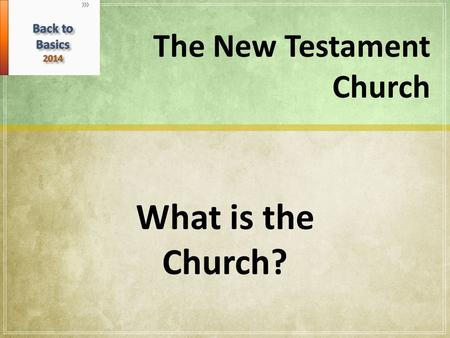 The New Testament Church What is the Church?. The word “church” is from German, “kirch” or Scottish “kirk” and is a word that has more to do with the.
