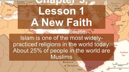 Chapter 5, Lesson 1 A New Faith