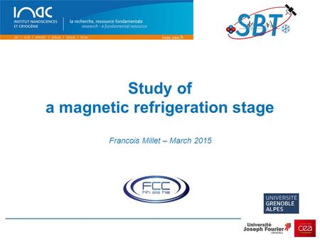 a magnetic refrigeration stage