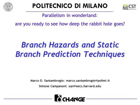 Branch Hazards and Static Branch Prediction Techniques