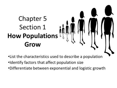 Chapter 5 Section 1 How Populations Grow