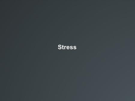 Stress. Stress is the adverse reaction people have to excessive pressures or other types of demand placed on them. There is a clear distinction between.