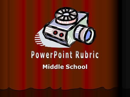 PowerPoint Rubric Middle School.