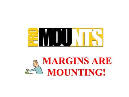 MARGINS ARE MOUNTING!. INDUSTRY OVERVIEW FLAT MOUNT SALES ARE EXPLODING! $250 MILLION PLUS FLAT TV SALES EXPECTED TO DOUBLE OVER NEXT 2 YEARS ACCESSORY.