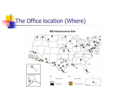 The Office location (Where). The Detail Map The demographic models used in strategic planning is extended of the enterprise architecture as the requirements.