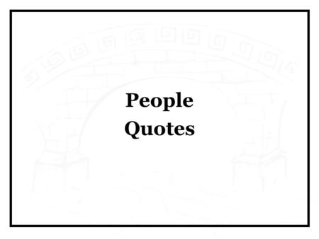 People Quotes.