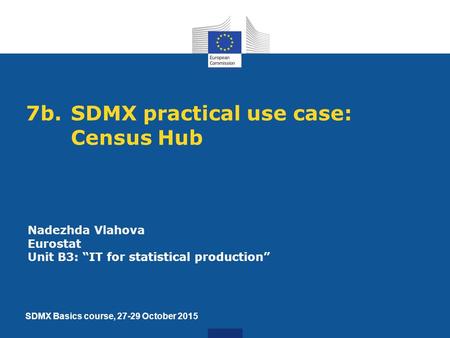 7b. SDMX practical use case: Census Hub