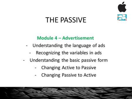 Module 4 – Advertisement