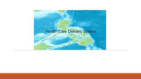 Health Care Delivery System.  About 75 percent of the total population of the barangay are being served, Because some of the people of the Barangay goes.