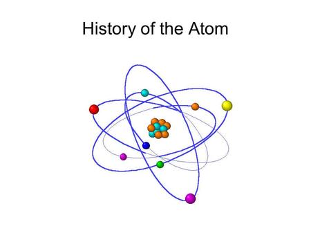 History of the Atom. Democritus of Abdera Democritus: 460-370 BCE Greek mathematician and philosopher Co-author (with Leucippus) of the idea that all.
