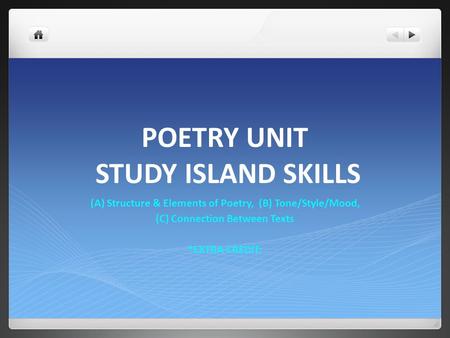 POETRY UNIT STUDY ISLAND SKILLS