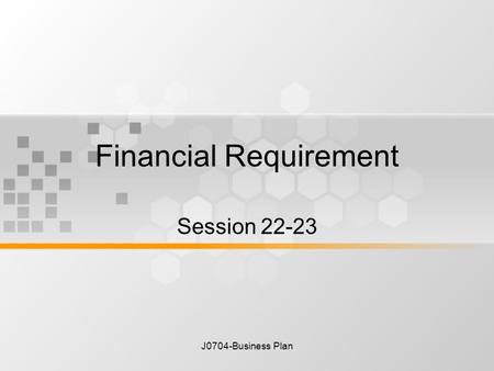Financial Requirement