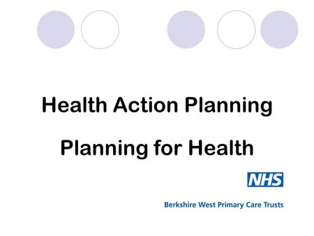 Health Action Planning