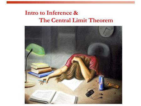 Intro to Inference & The Central Limit Theorem. Learning Objectives By the end of this lecture, you should be able to: – Describe what is meant by the.