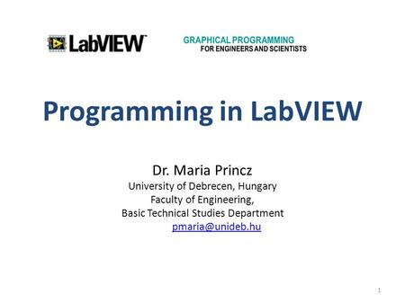 Programming in LabVIEW