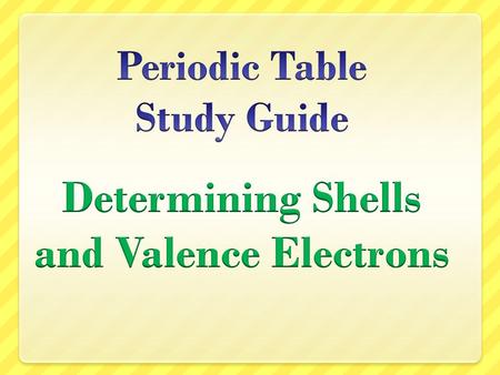 Periods Each row is called a “period” The elements in each period have the same number of shells www.chem4kids.com.