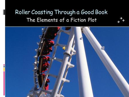 Roller Coasting Through a Good Book The Elements of a Fiction Plot.