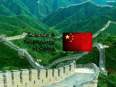 Cui,Yinxing Jilin University Science & Technology in China.