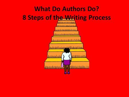 What Do Authors Do? 8 Steps of the Writing Process.
