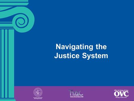Navigating the Justice System. 4-1  Describe the seven phases of the criminal justice process.  Identify at least two key victims’ rights in each phase.