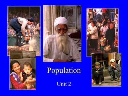 Population Unit 2 Population F Population Terms F Population Growth F Population Distribution F Population Density F Population Characteristics F Population.