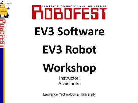 EV3 Software EV3 Robot Workshop