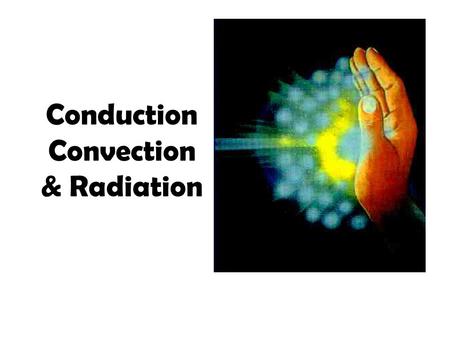 Conduction Convection & Radiation