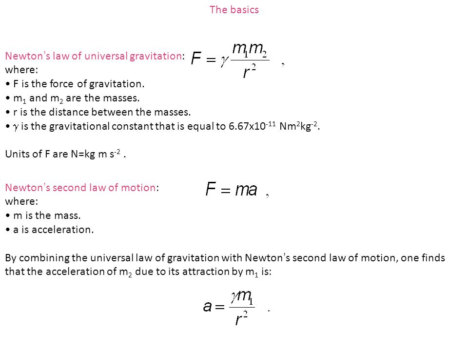 The Basics Newton S Law Of Universal Gravitation Where Ppt Video Online Download The Basics Newton S Law Of Universal Gravitation Where Ppt Video Online Download