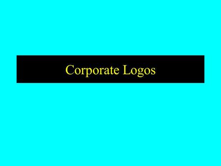 Corporate Logos. The Logo A logo (short for logotype) is a visual representation of a Company, Organization, Product, or Service. A good logo is easy.