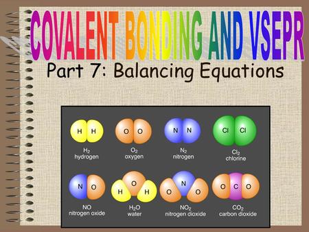 Part 7: Balancing Equations