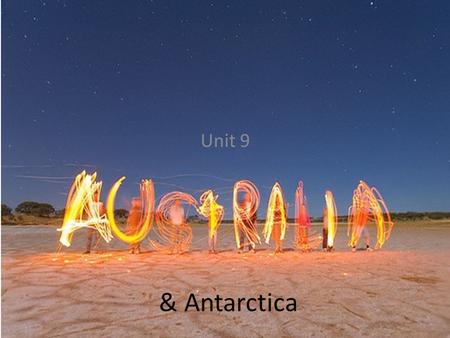 & Antarctica Unit 9. Videos  Antarctica Panoramic Australia-