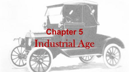 Chapter 5 Industrial Age. Railroads Lead the Way Railroad expansion allowed a few powerful individuals to build a great fortune. Powerful people who controlled.
