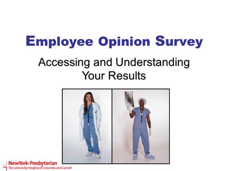 E mployee Opinion S urvey Accessing and Understanding Your Results.
