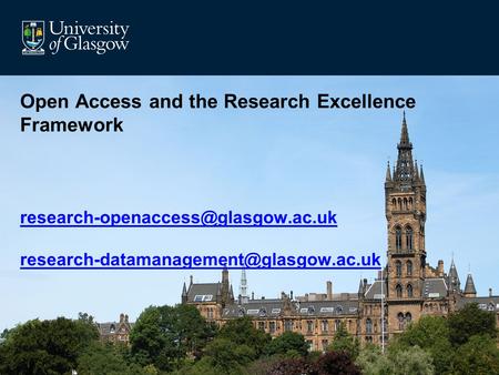 Open Access and the Research Excellence Framework