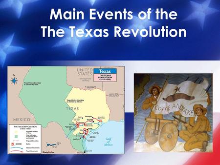 Main Events of the The Texas Revolution